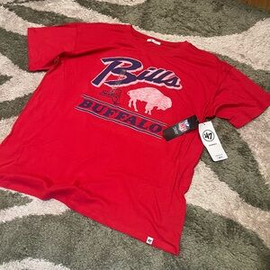 ‘47 Brand Red Buffalo Bills Graphic Tee